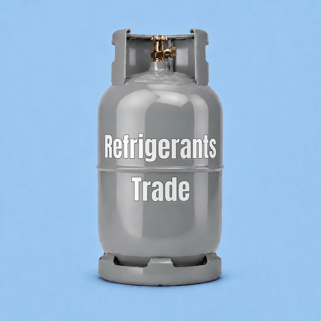 R407C refrigerant cylinder (gray)
