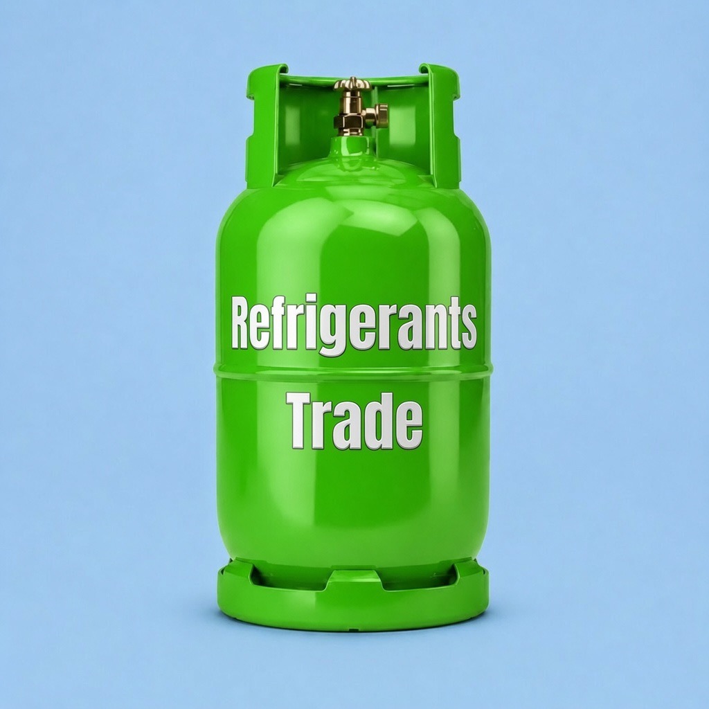 R32 refrigerant cylinder (green)