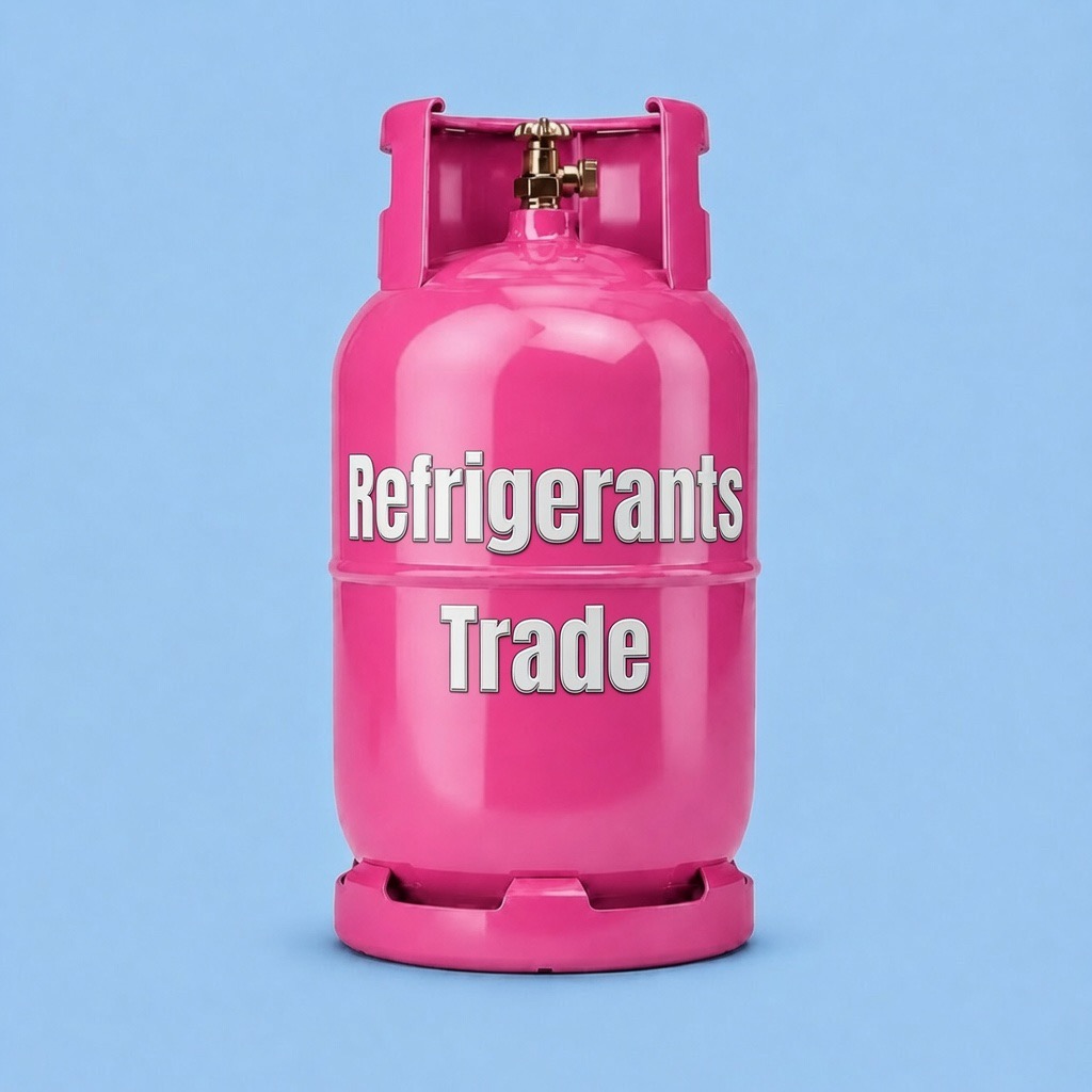 R410A refrigerant cylinder (pink)